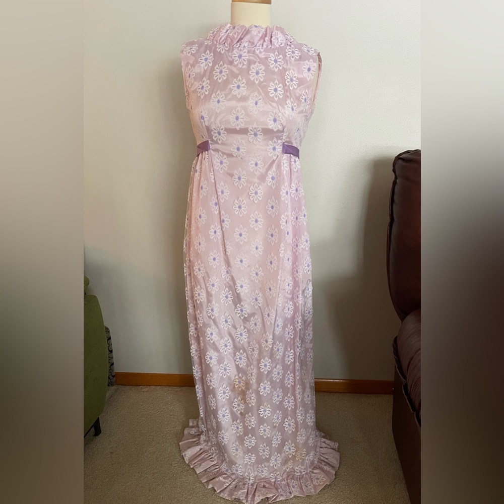 Vintage Dress with Matching Hair Piece